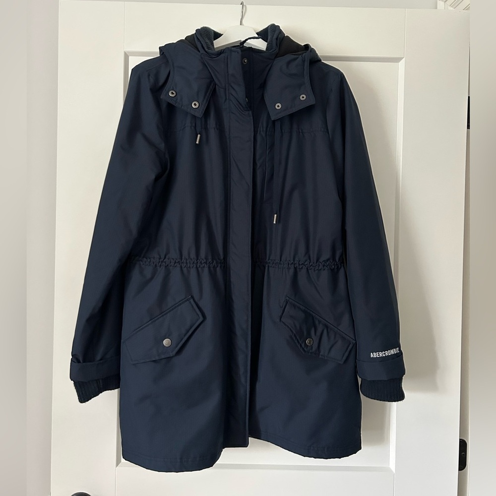 Abercrombie & Fitch Navy Ski Jacket